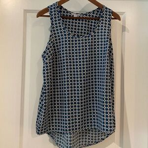 Halogen sleeveless, scoop neck blouse, M